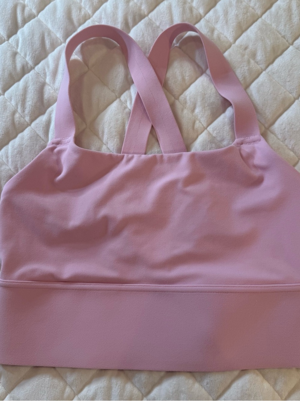 Athleta Warrior Longline Sports Bra Pink Women’s Size XS A-C